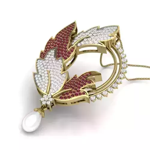 Women pendant 3dm render detail 3D print model