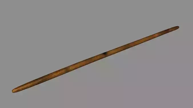 Lathi four wooden sticks Free low-poly 3D model