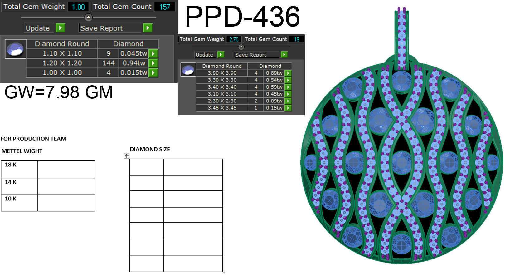 Women pendant 3dm render detail 3D print model 3D print model_6