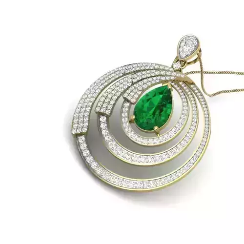 Women pendant 3dm render detail 3D print model