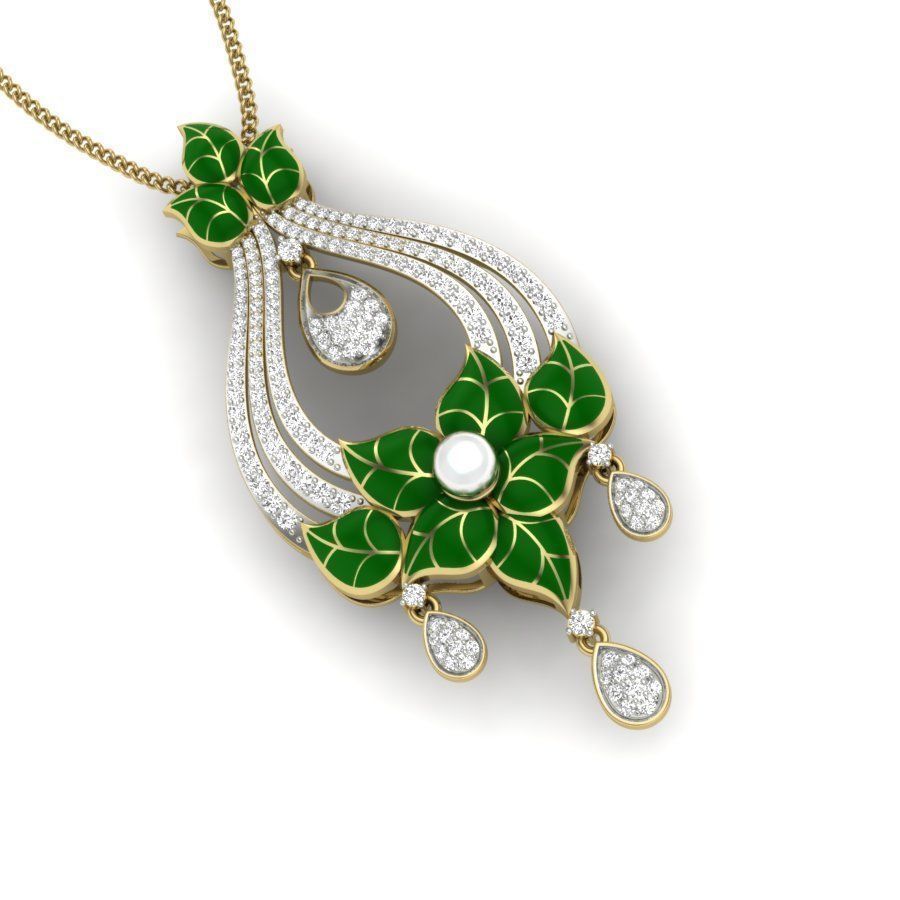 Women pendant 3dm render detail 3D print model 3D print model_4