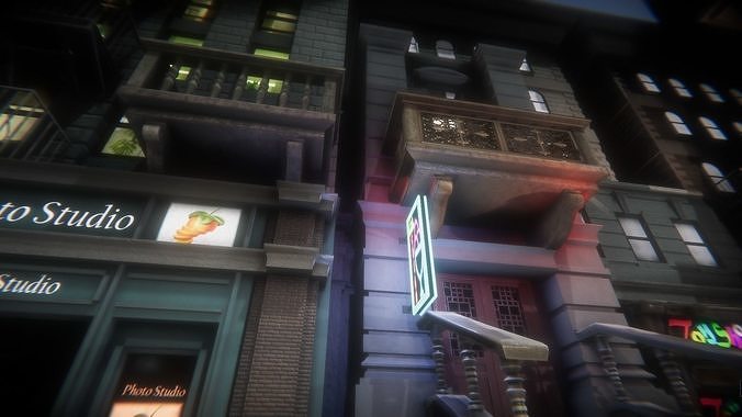 Ornament Balconies Low-poly 3D model