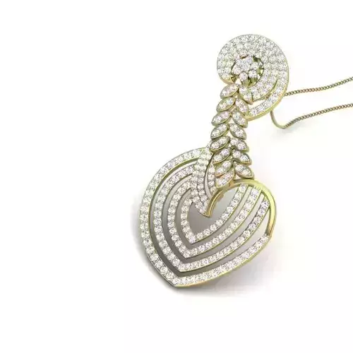 Women pendant 3dm render detail 3D print model