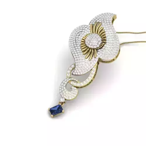 Women pendant 3dm render detail 3D print model