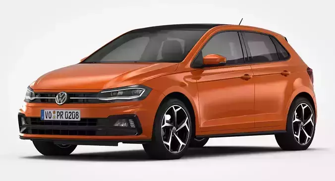 Volkswagen Polo R-Line 2018 3D model