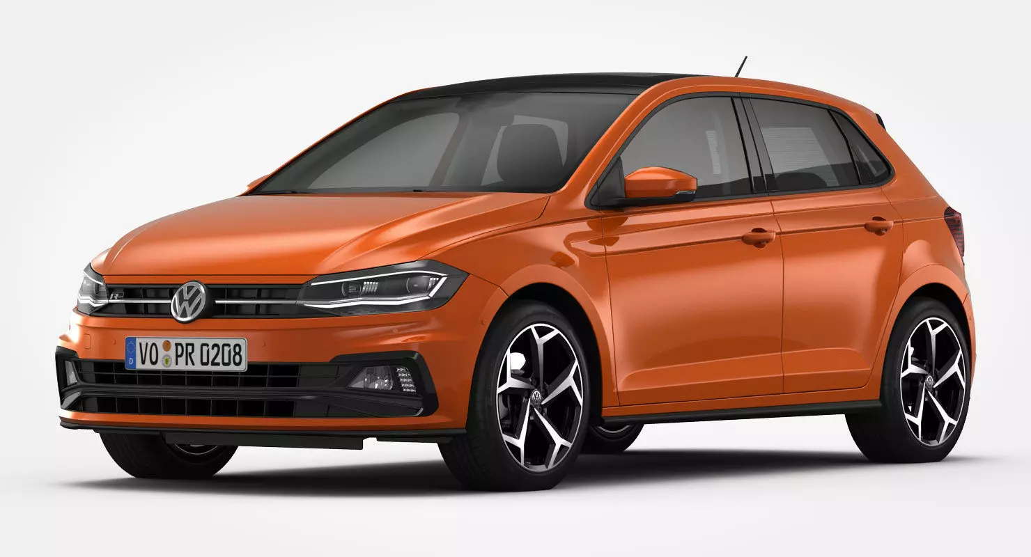 Volkswagen Polo R-Line 2018 3D model_0