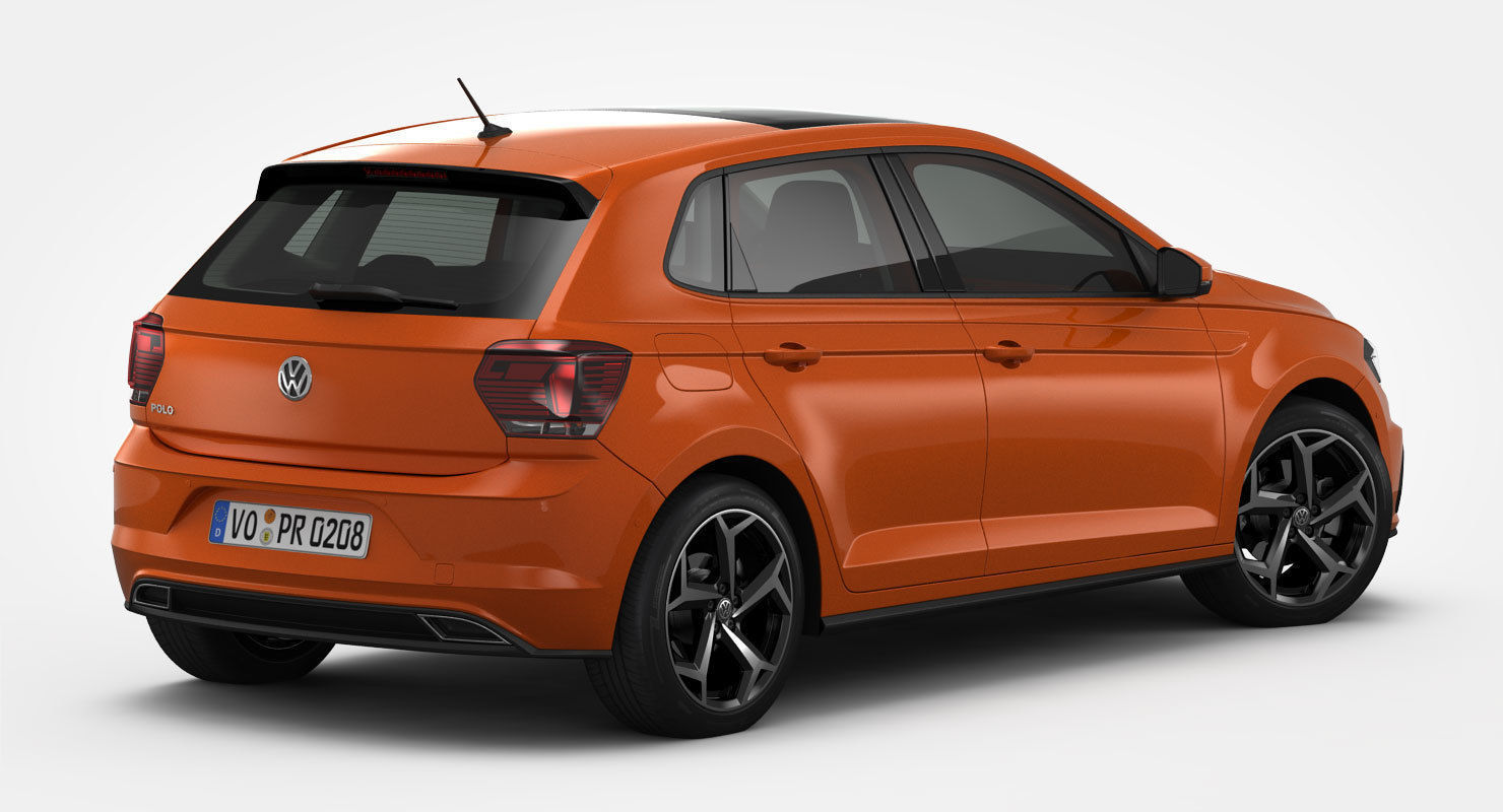 Volkswagen Polo R-Line 2018 3D model_3