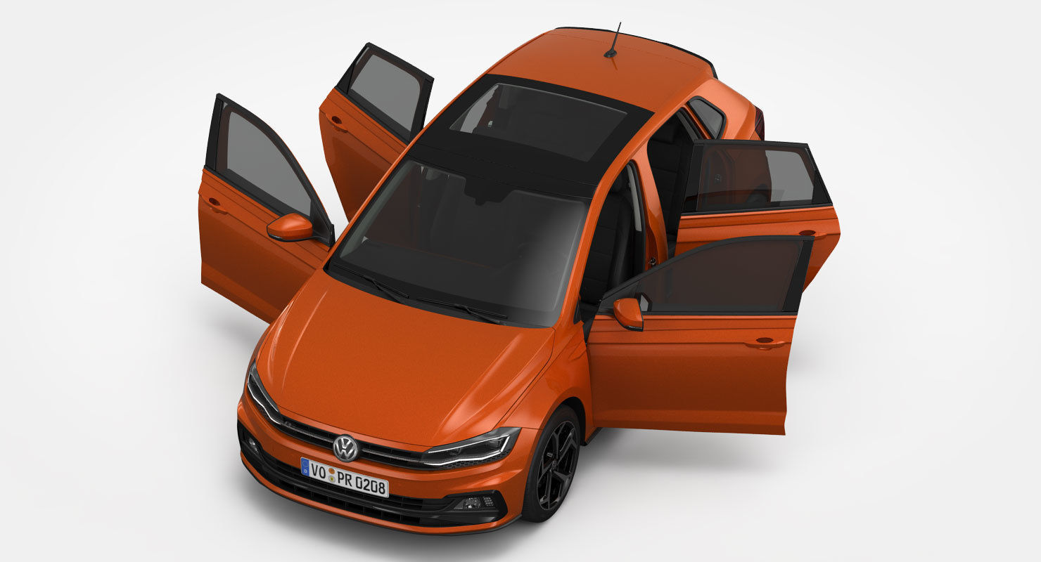 Volkswagen Polo R-Line 2018 3D model_11