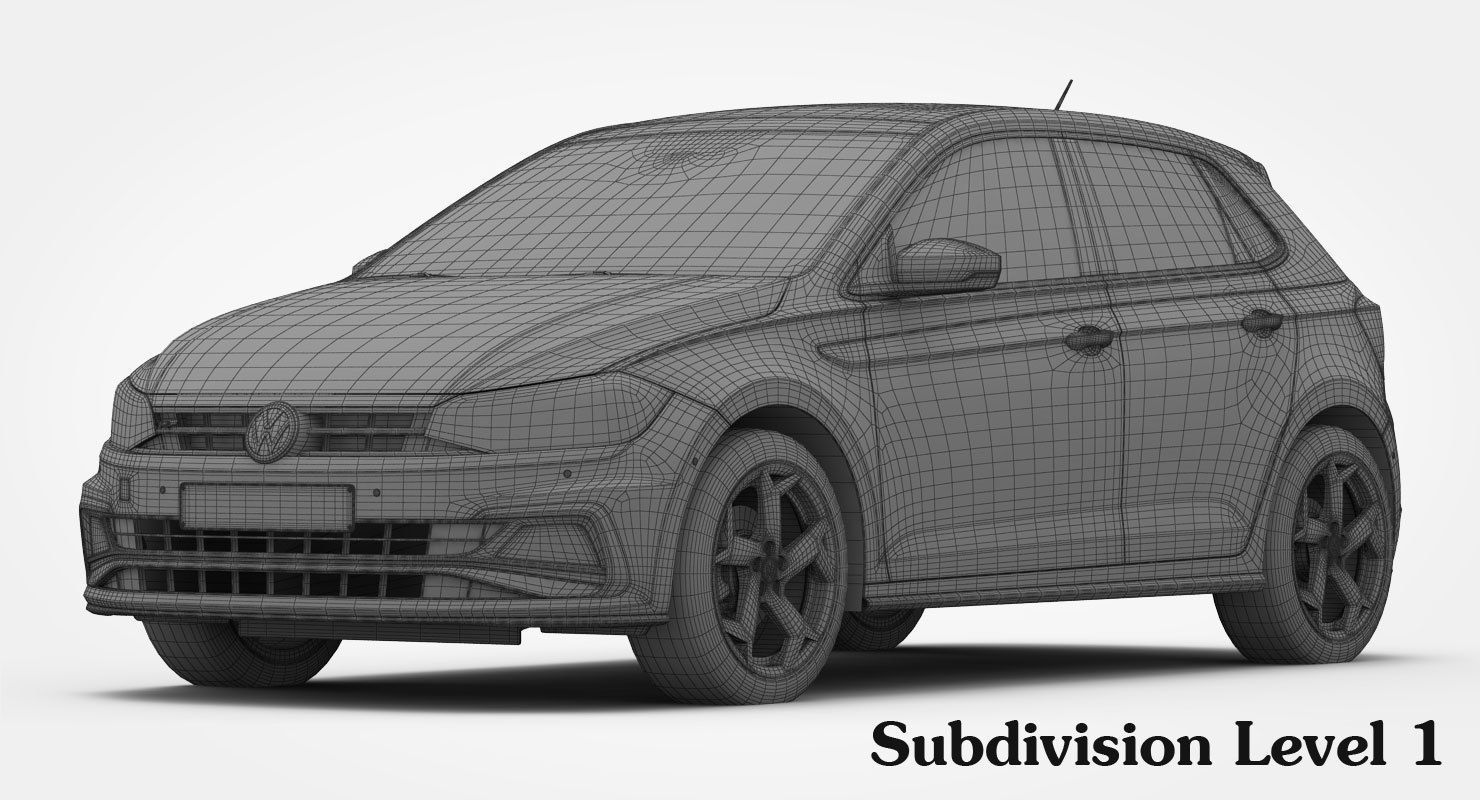 Volkswagen Polo R-Line 2018 3D model_17