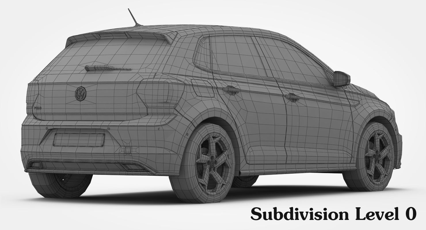 Volkswagen Polo R-Line 2018 3D model_18