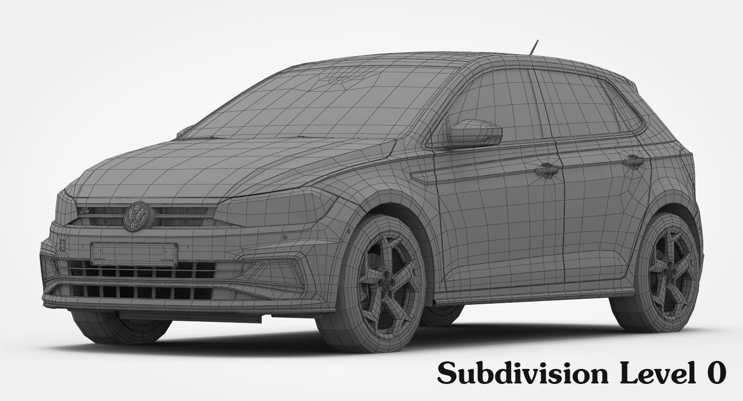 Volkswagen Polo R-Line 2018 3D model_16