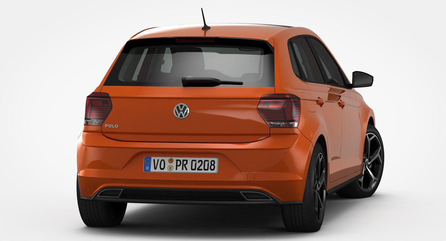 Volkswagen Polo R-Line 2018 3D model_7