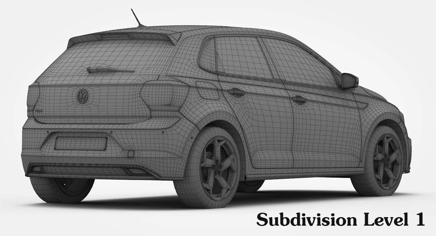 Volkswagen Polo R-Line 2018 3D model_19