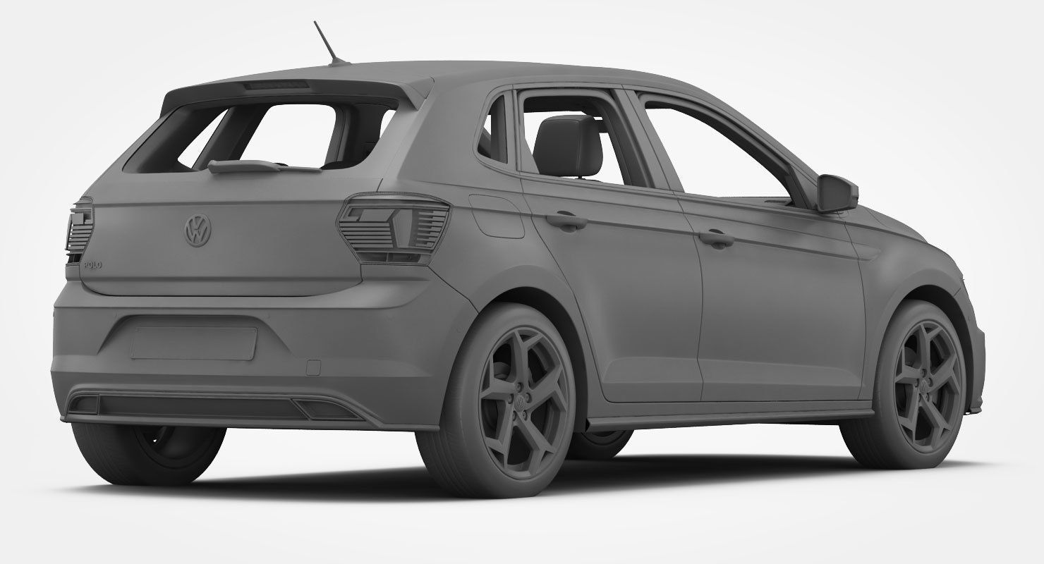 Volkswagen Polo R-Line 2018 3D model_23