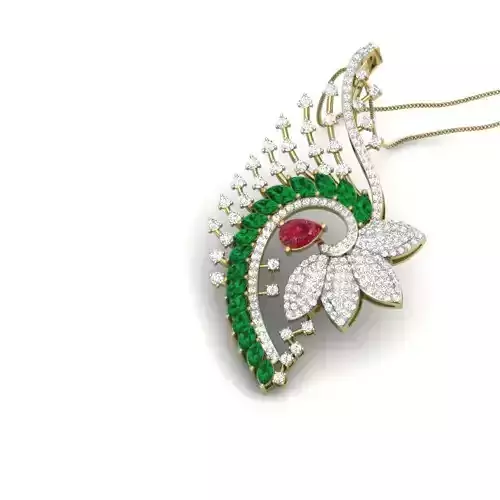 Women pendant 3dm render detail 3D print model