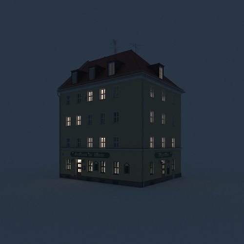 City Building Collection - Pack of 22 detailed town houses 3D model 6