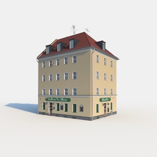 City Building Collection - Pack of 22 detailed town houses 3D model 5