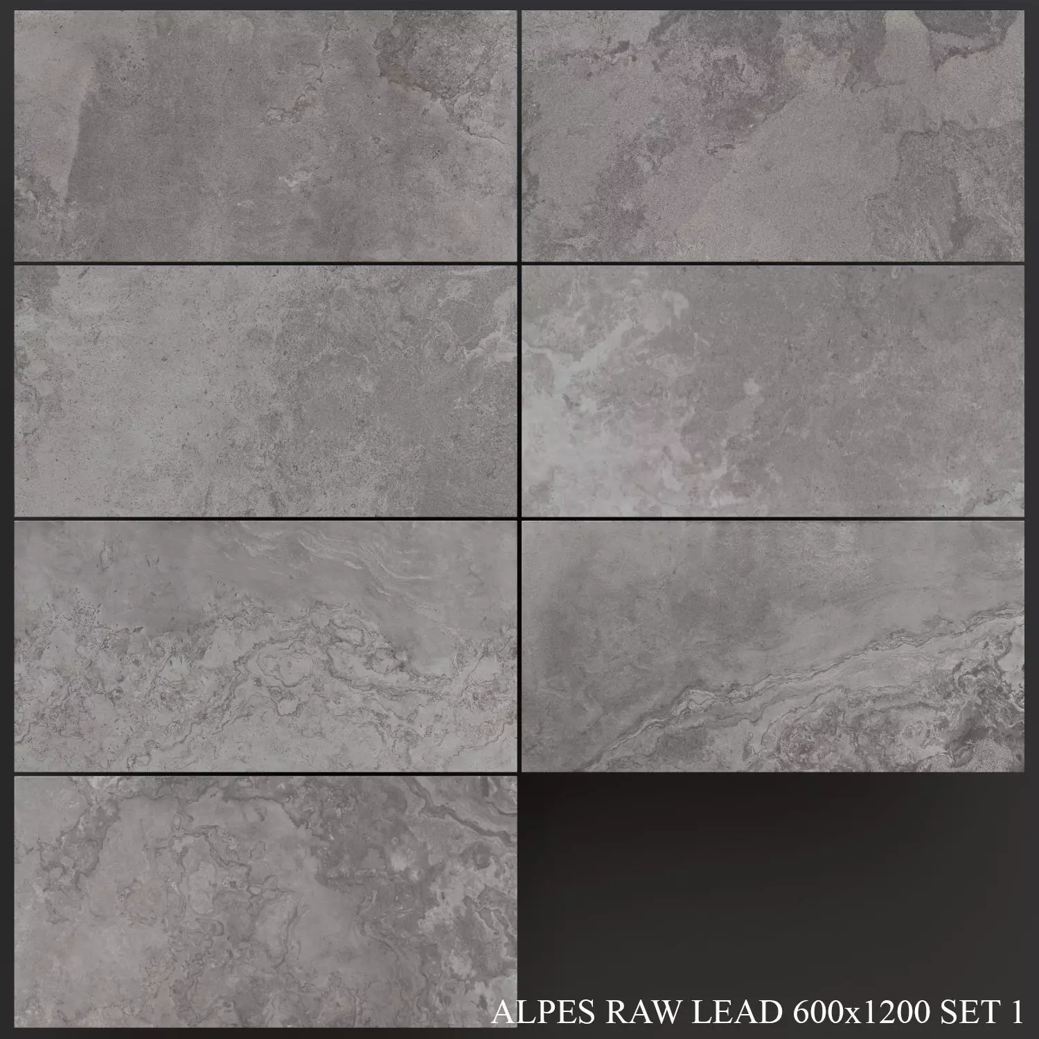 ABK Alpes Raw Lead 600x1200 Set 1 3D model_0