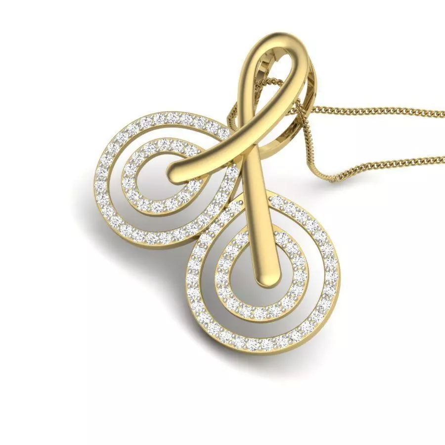 Women pendant 3dm render detail 3D print model 3D print model_0