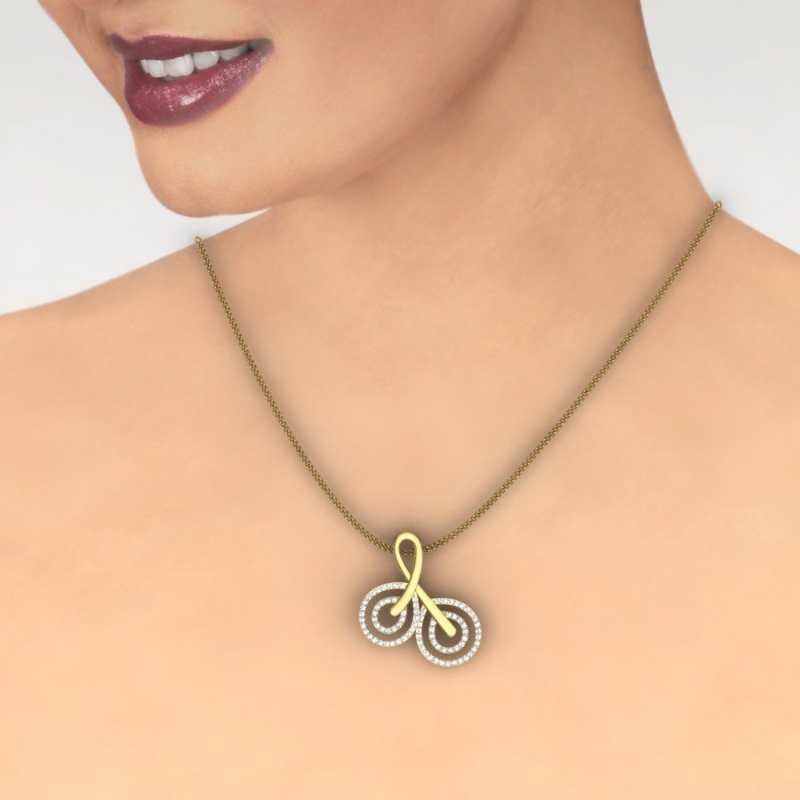 Women pendant 3dm render detail 3D print model 3D print model_1