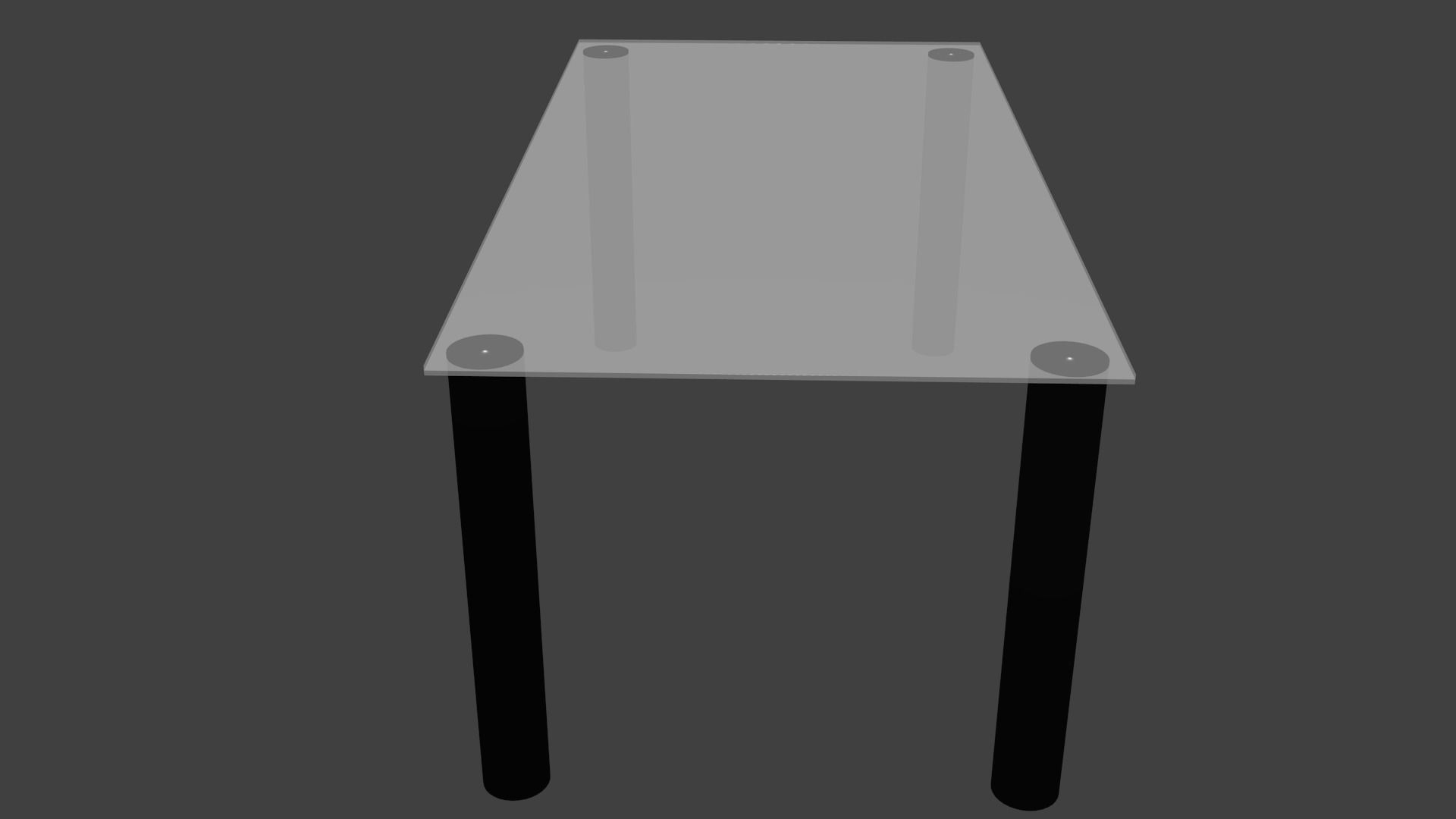 Glass Table Free 3D model_2