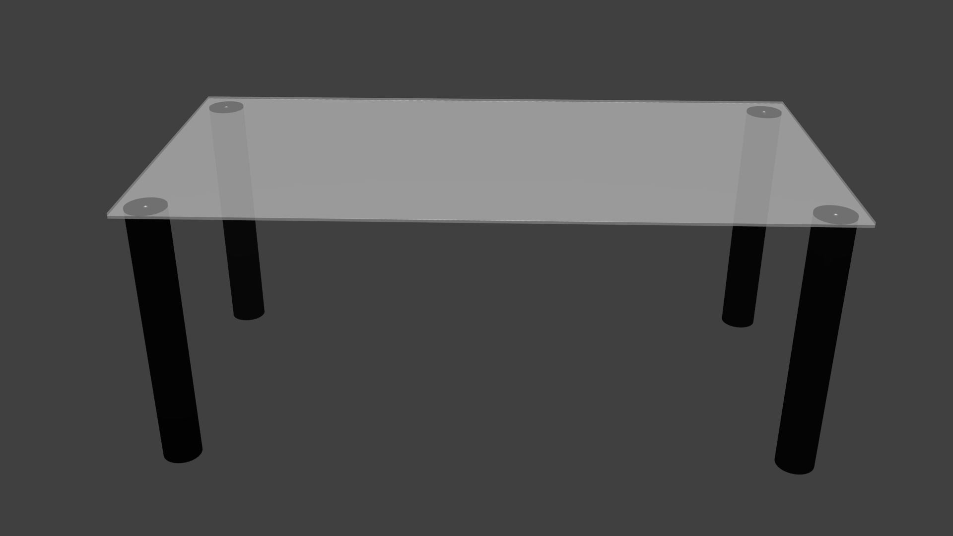 Glass Table Free 3D model_1