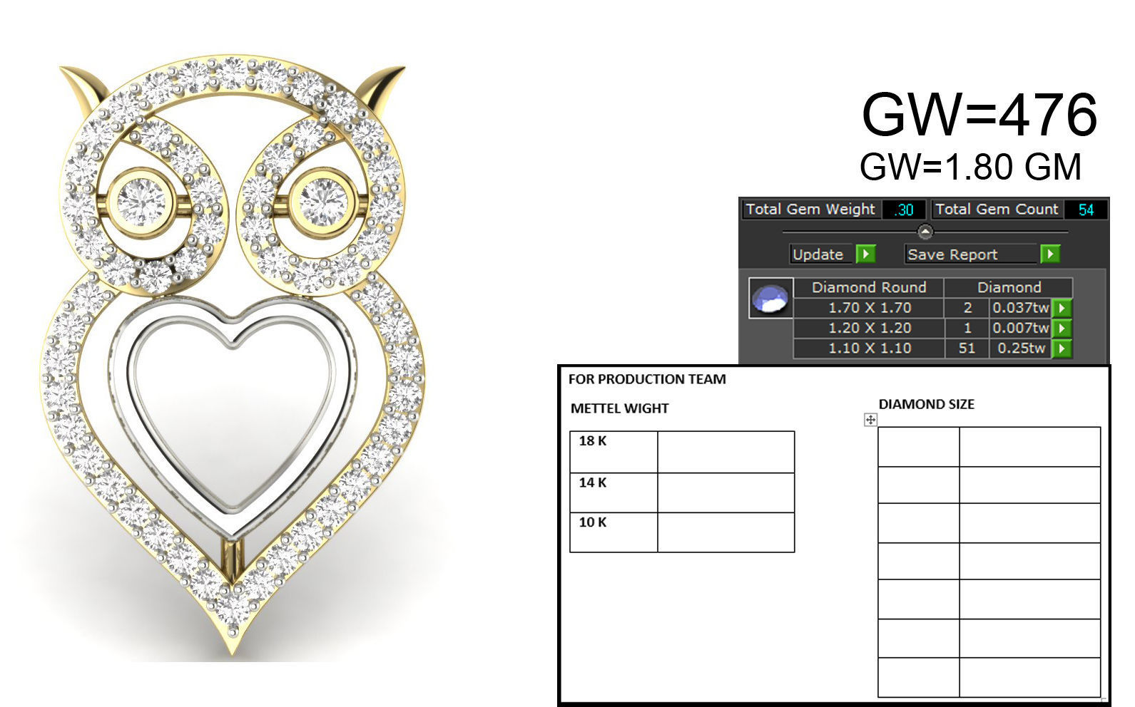 Women pendant 3dm render detail 3D print model 3D print model_5