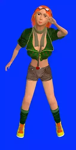 nice tyan Low-poly 3D model