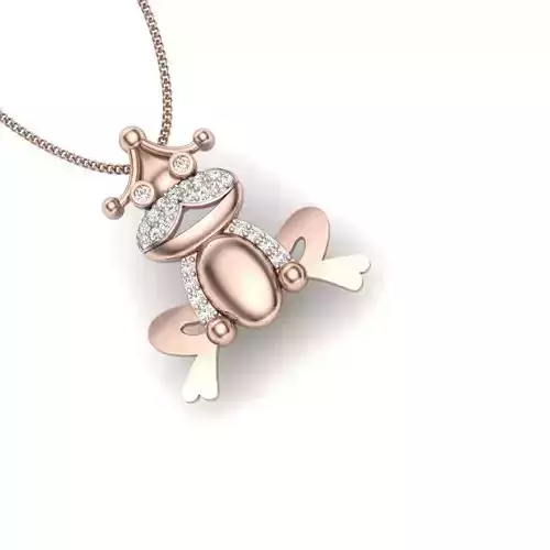 Animal frog  pendant 3dm render detail 3D print model 3D print model