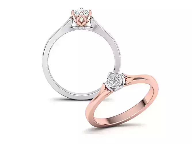 4claws Solitaire Engagement ring Classic design ring