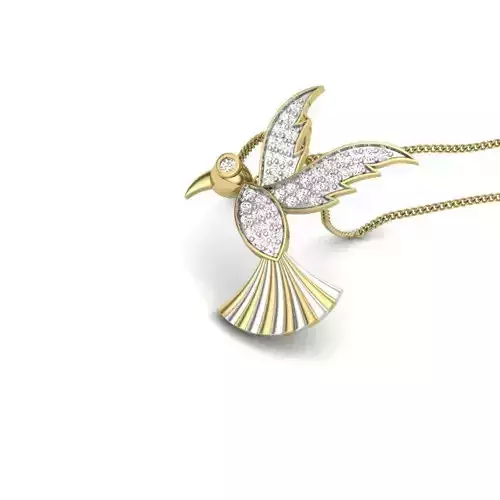 Bird pendant 3dm render detail 3D print model 3D print model