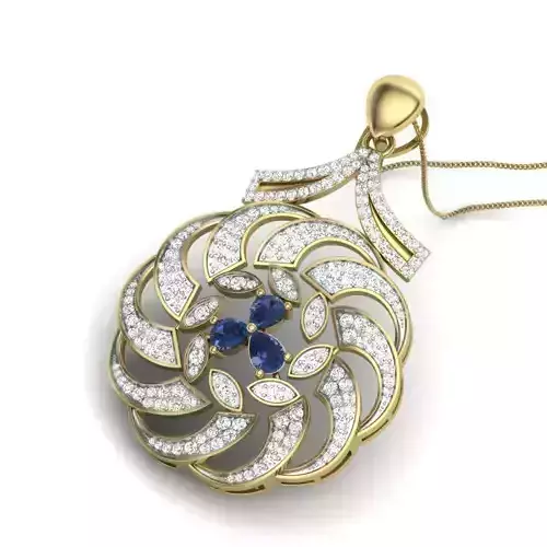 Women pendant 3dm render detail 3D print model