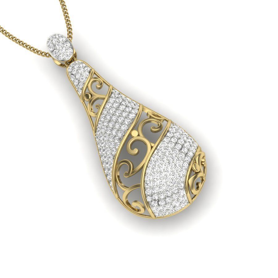 Women pendant 3dm render detail 3D print model 3D print model_4