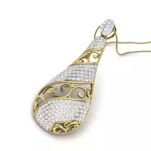 Women pendant 3dm render detail 3D print model