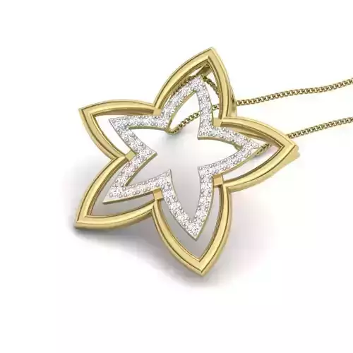 Star pendant 3dm render detail 3D print model 3D print model