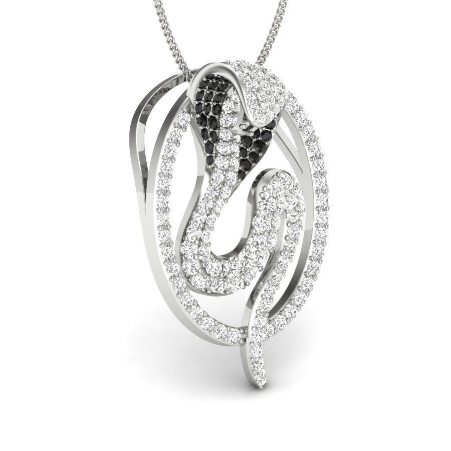 Animal Python pendant 3dm render detail 3D print model 3D print model_2