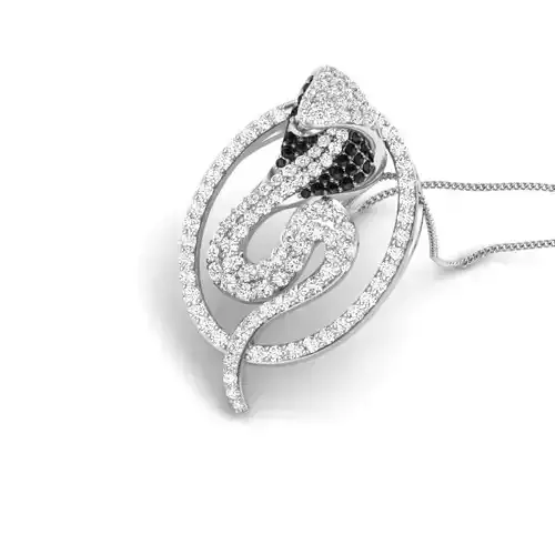 Animal Python pendant 3dm render detail 3D print model 3D print model