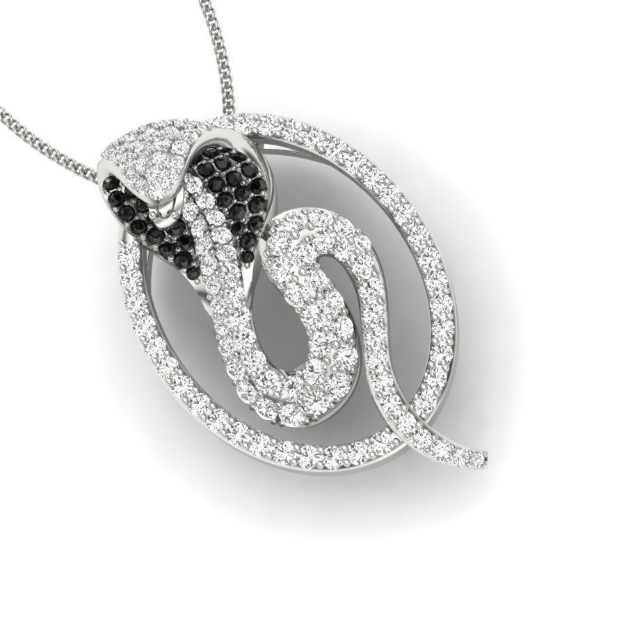 Animal Python pendant 3dm render detail 3D print model 3D print model_3