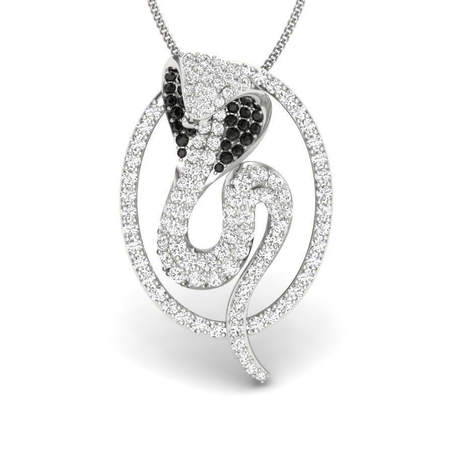 Animal Python pendant 3dm render detail 3D print model 3D print model_5