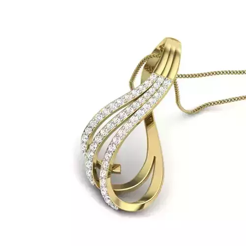 Women infinity pendant 3dm render detail 3D print model