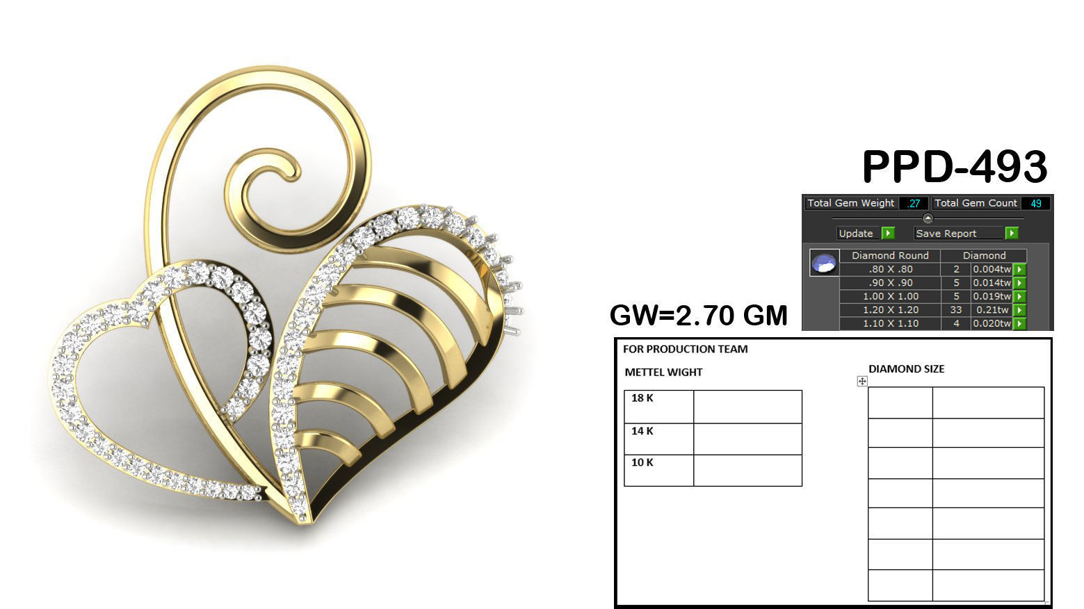 Women pendant 3dm render detail 3D print model 3D print model_18