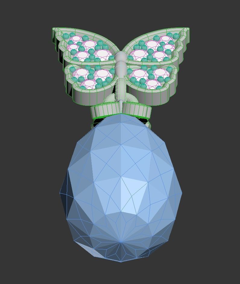 101211 DT the butterfly detail pendant  3D print model_13