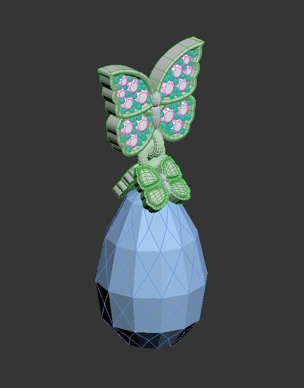 101211 DT the butterfly detail pendant  3D print model_11