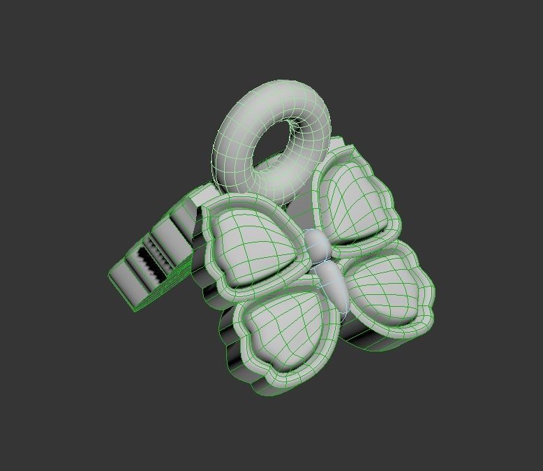 101211 DT the butterfly detail pendant  3D print model_16
