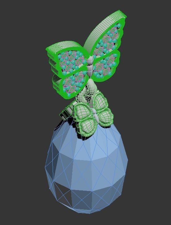 101211 DT the butterfly detail pendant  3D print model_20