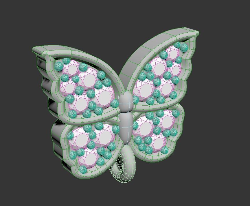 101211 DT the butterfly detail pendant  3D print model_17