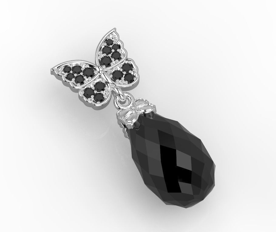 101211 DT the butterfly detail pendant  3D print model_4