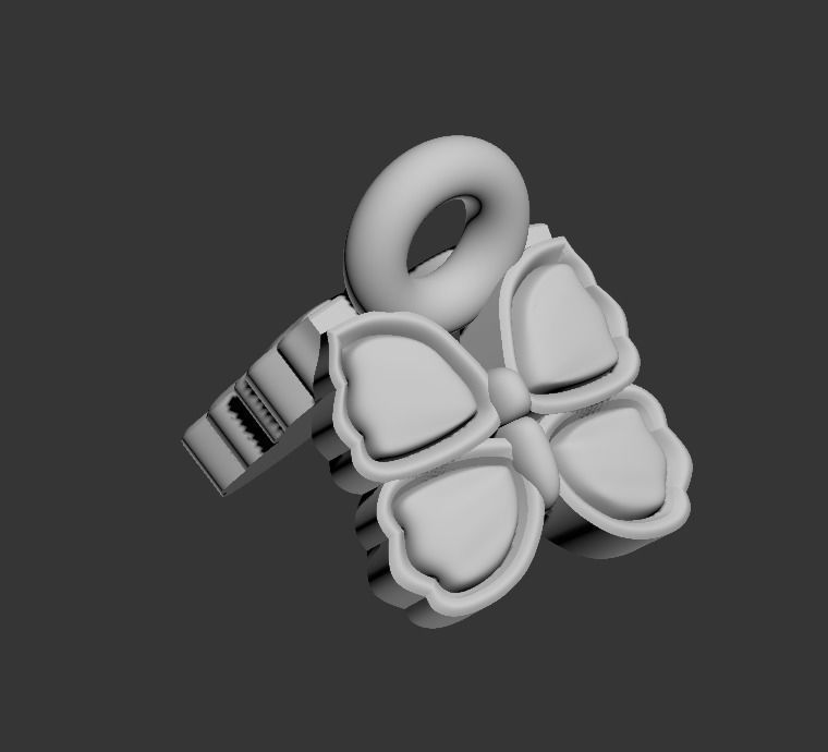 101211 DT the butterfly detail pendant  3D print model_15