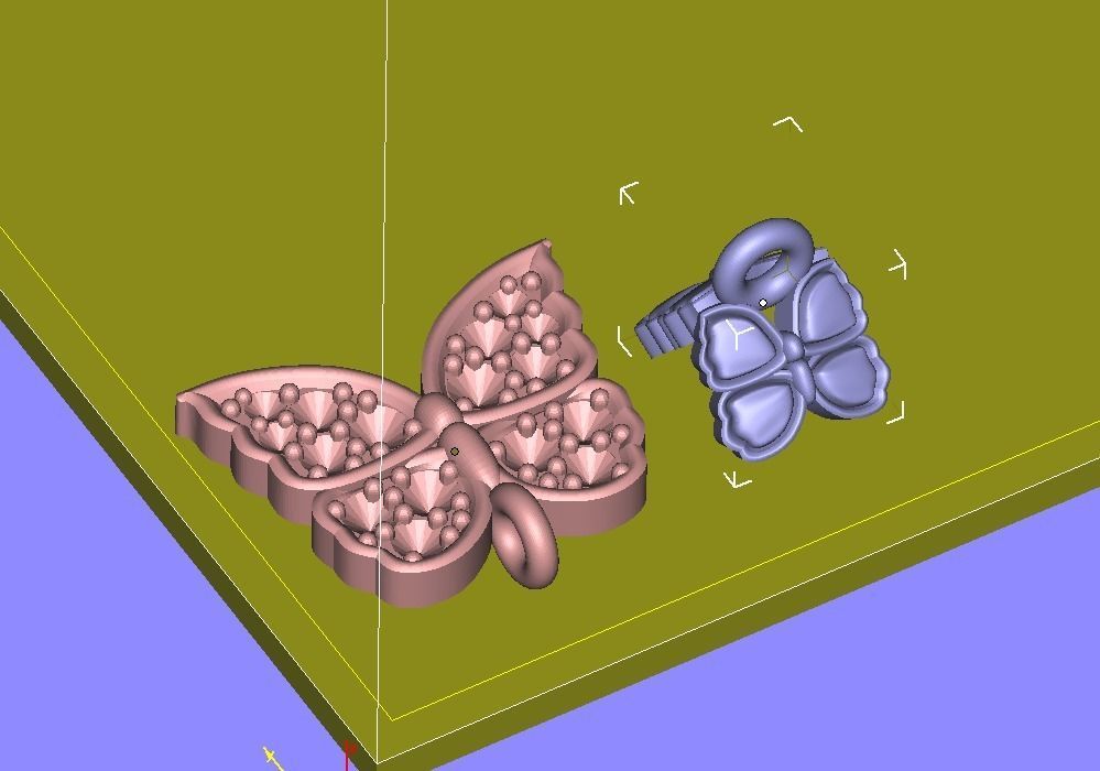101211 DT the butterfly detail pendant  3D print model_5