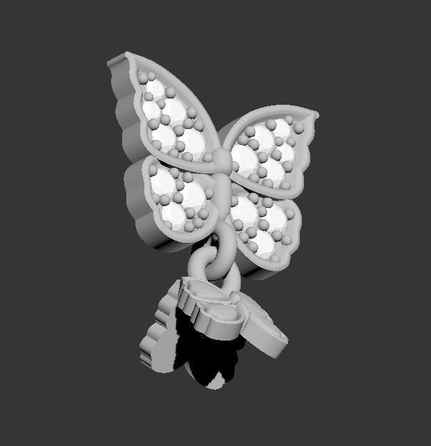 101211 DT the butterfly detail pendant  3D print model_14